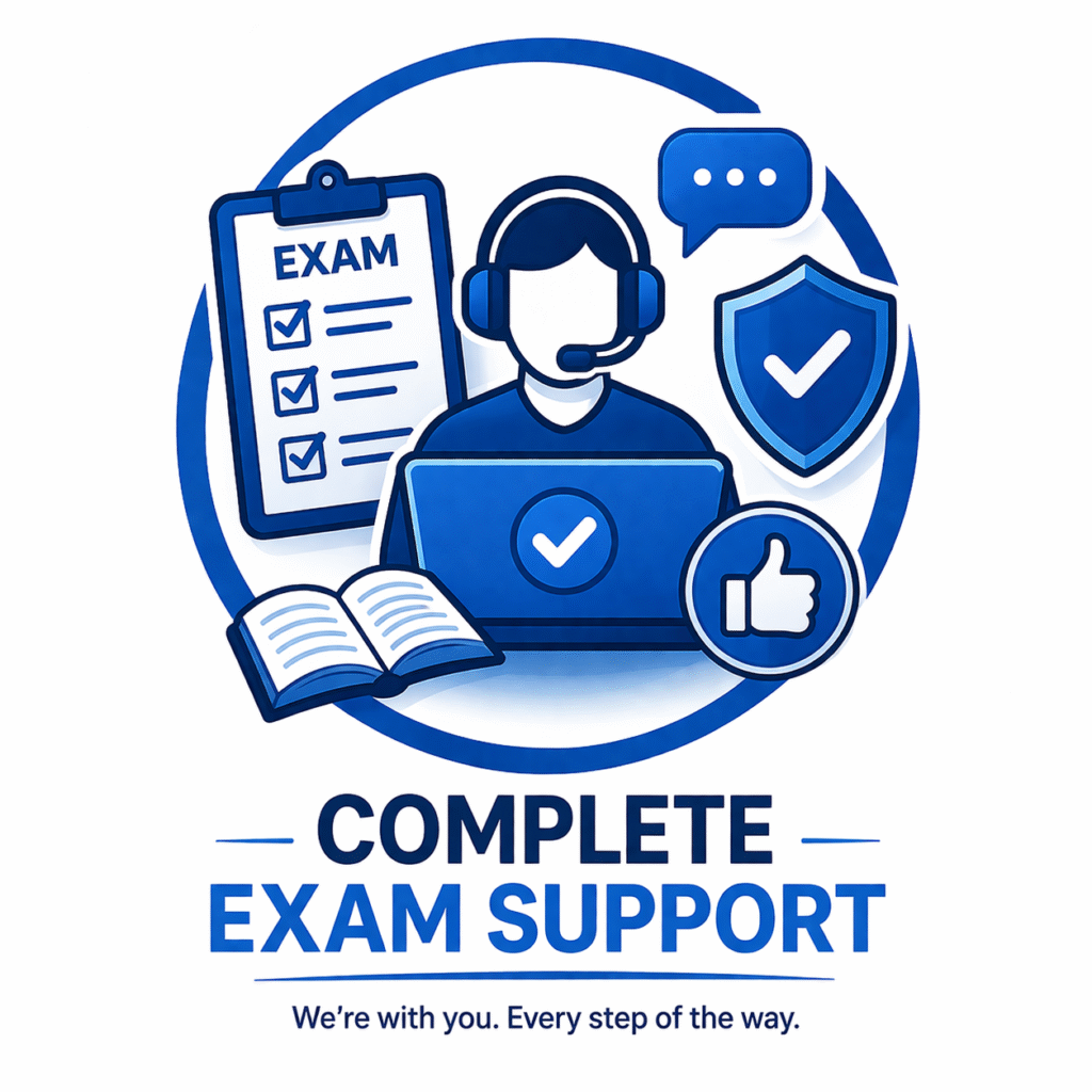 Complete exam support logo design